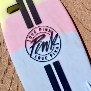 Pink Green Blue Striped Surfboard iPhone 6 Case